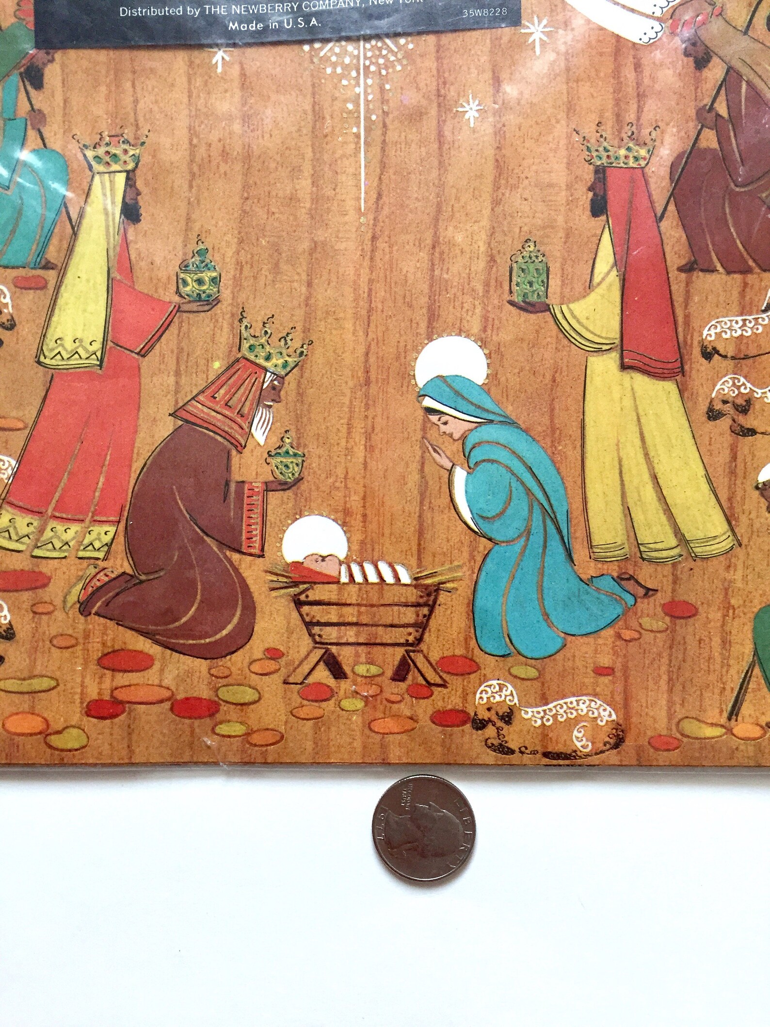 Vintage Biltmore Paper Gift Wrap Christianty Christmas Birth Etsy