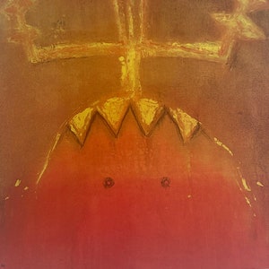 R.C. Gorman, Apache Devil Dancer, Drawing, Poster, Collectible, Design,Classic Painting, Page, Print , 1979, 13.5x10.5"- 20-01-621