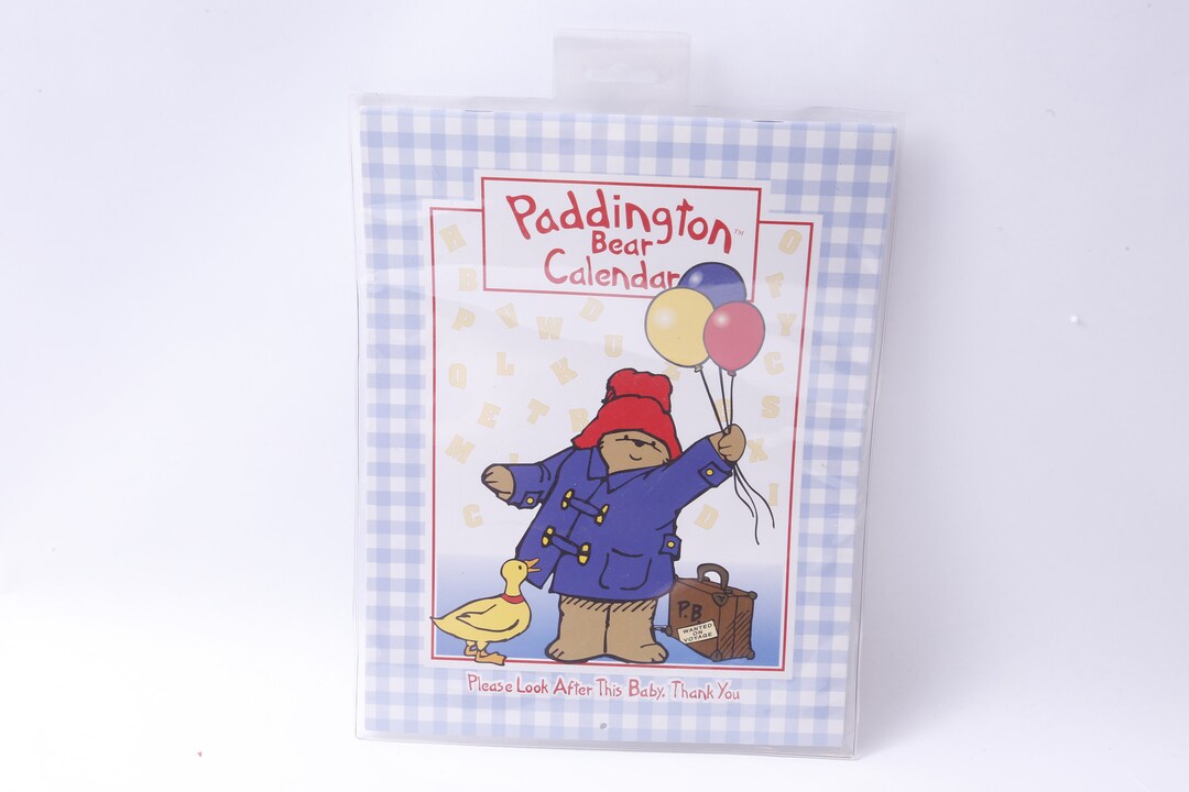 Paddington Bear Calendar Baby's First Year Stickers Etsy