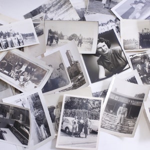 Photograph Collection, 3x5&quot;, Early Computing, 1800s-1950s, Portrait, People, Friendship, Love, Family, Black & White, ~ WH-012 199