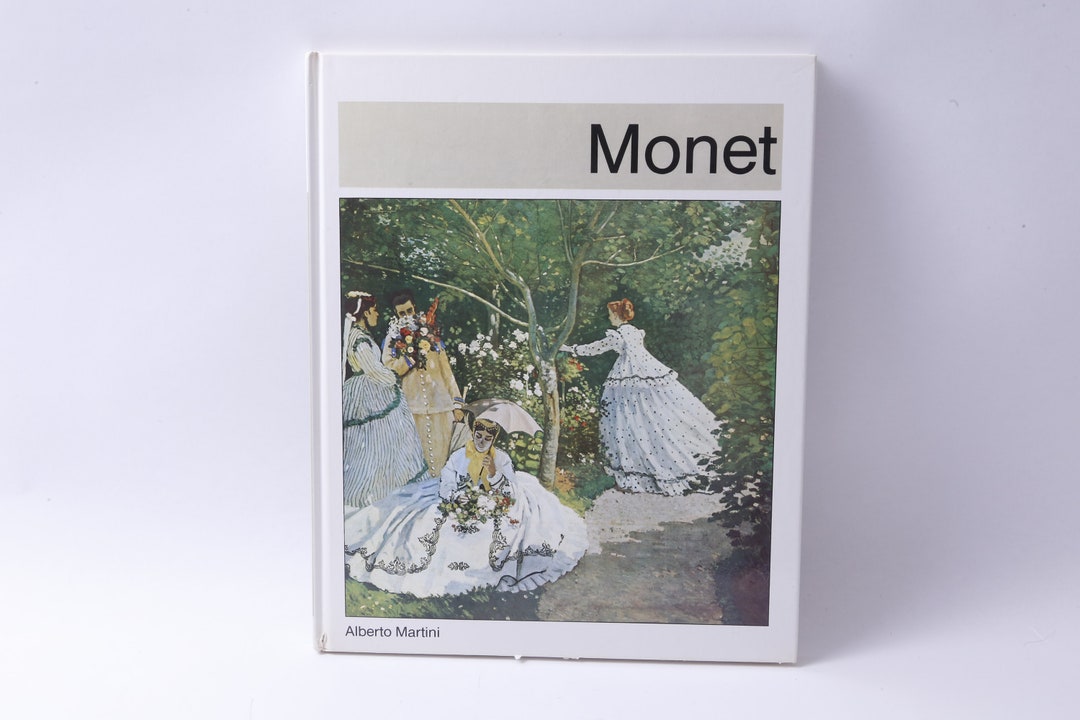 Vintage Rare 1950s Monet “Women in the Garden” Swiss Art Print Vintage Rare 1950s Monet “Women in the Garden” Swiss Art Print
