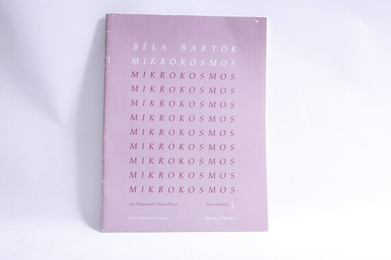 BARTOK/MIKROKOSMOS  vol.1〜6 BOOSY&HAWKES Bartók: Mikrokosmos - Volume 1 – Ficks Music