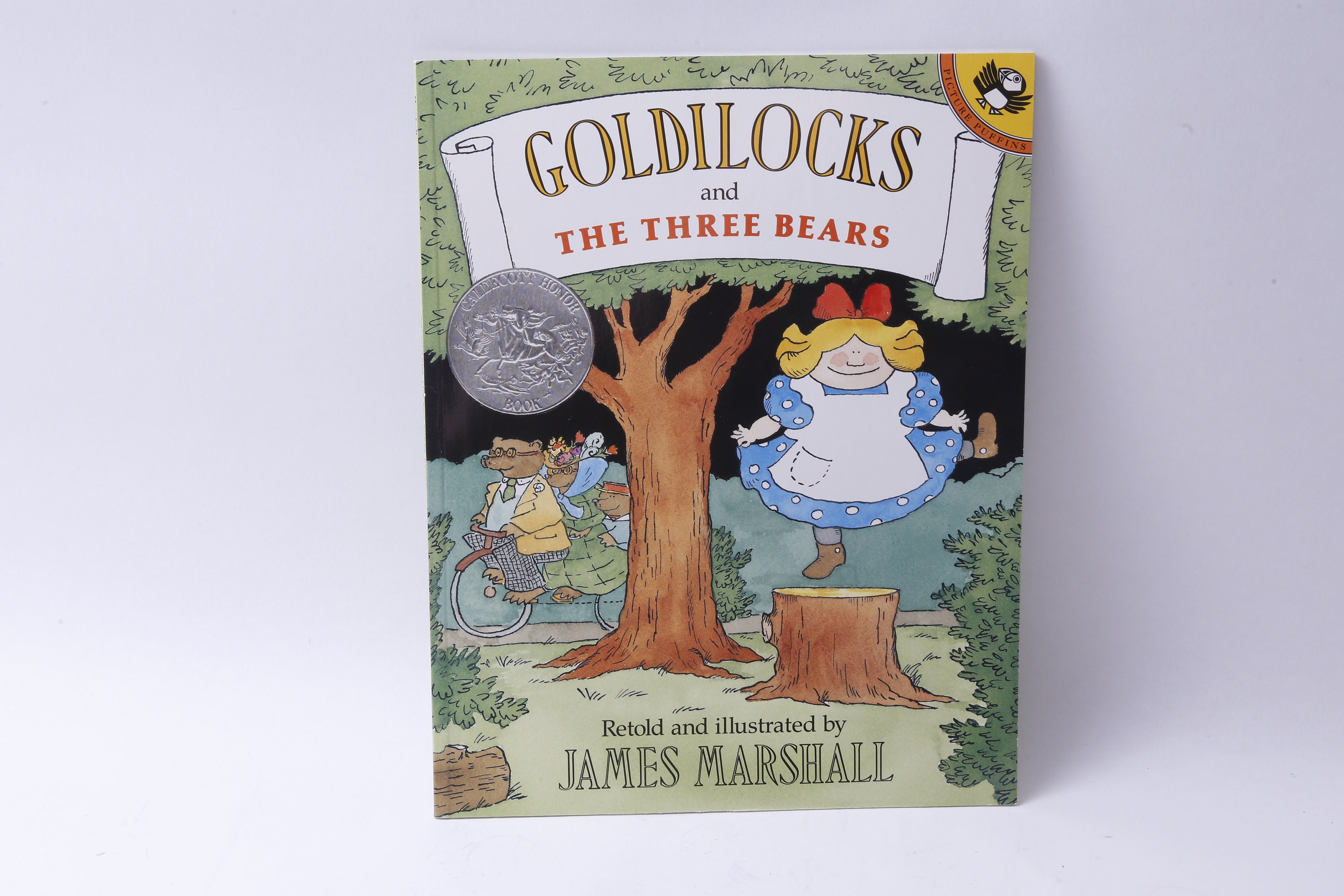 Goldilocks And The Three Bears, James Marshall, Puffin Books, Softcover, Vintage, Picture Book, Child Reading, Nursery Library, ~20-30-1053