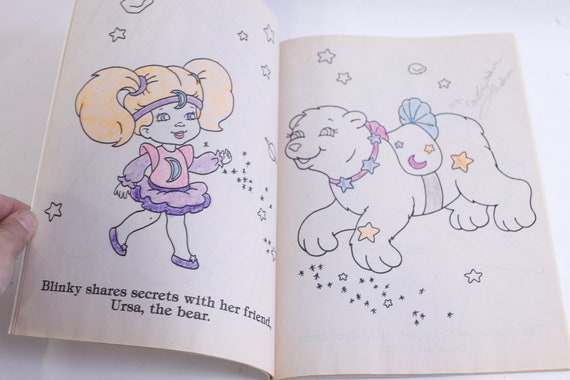 Moon Dreamers, A Big Coloring Book, Golden, 1987, Hasbro, Paperback,  Imagination, Creativity, Adventure, Few Pages Colored, 230215-DIS 68 
