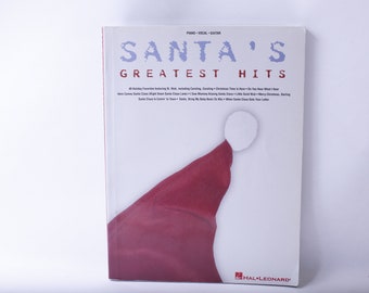 Santa's Greatest Hits, bladmuziek, piano, zang, gitaar, Hal Leonard, kerstliederen, vakantie, paperback, ~ 240129-WH 791