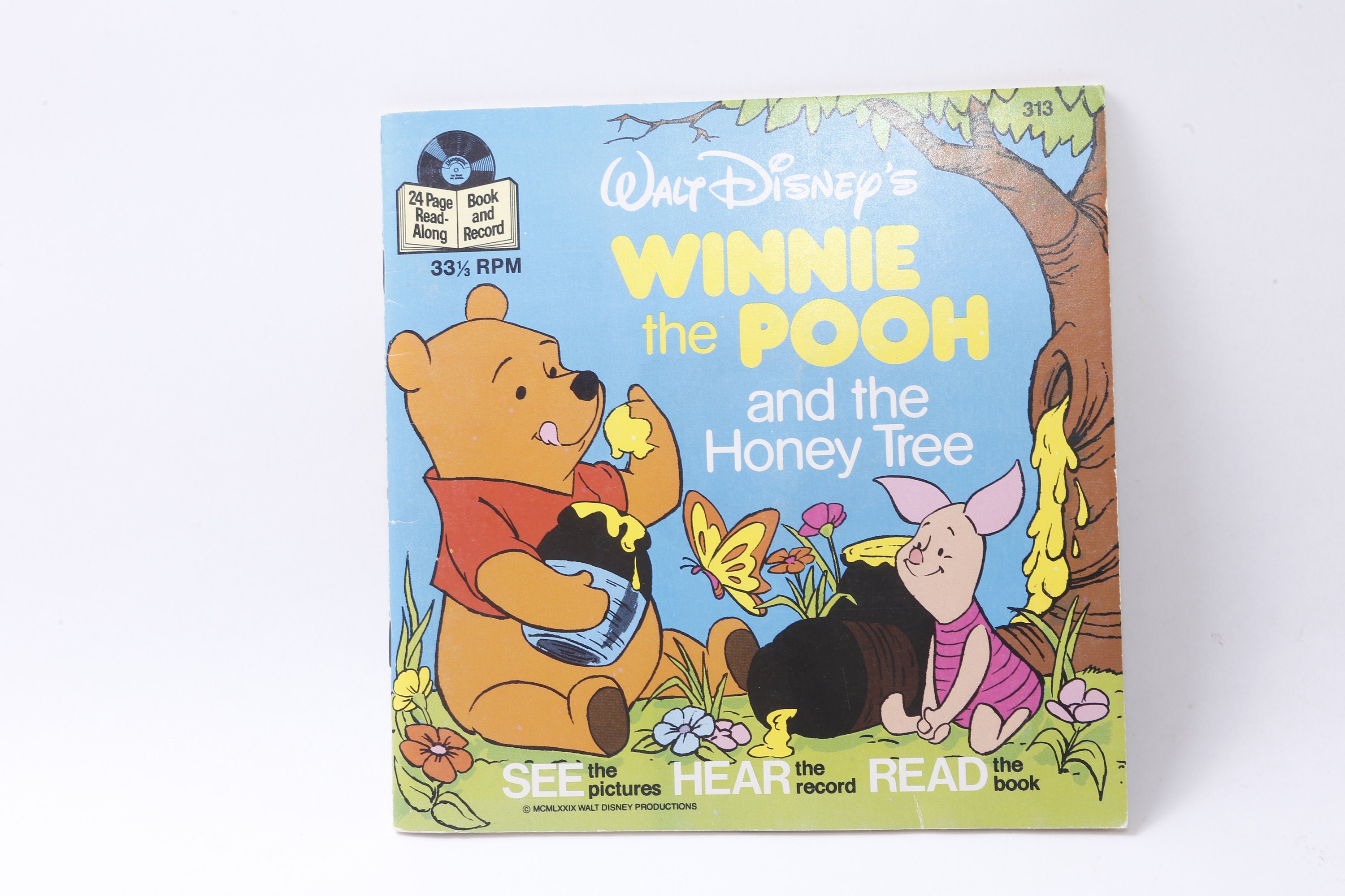 Walt Disney, Winnie Pooh, Honey Tree, Picture Book, Vinyl, Record