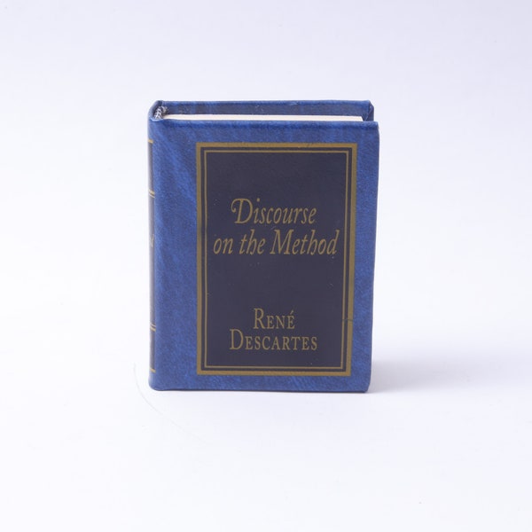 René Descartes, Discourse on the Method, Miniature Book, Del Prado, Philosophy, English, Hardcover, Classics, Collectible, ~ 20-01-633