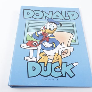 Donald Duck Folder Notebook Walt Disney Tapa dura Niños Vintage ~ 20-16-543