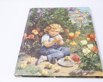 Happy Easter Story Book, An Ideals Publication, Poery, Holiday, Spring, Vintage, Picture Book, Child Reading, Nursery Library ~ M-29-11