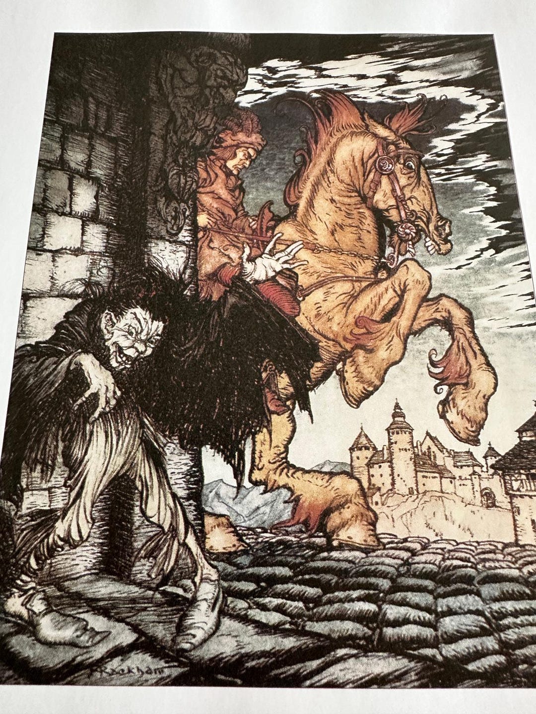 Arthur Rackham Young Metzengerstein Illustrations 8x11 Art Print Book ...