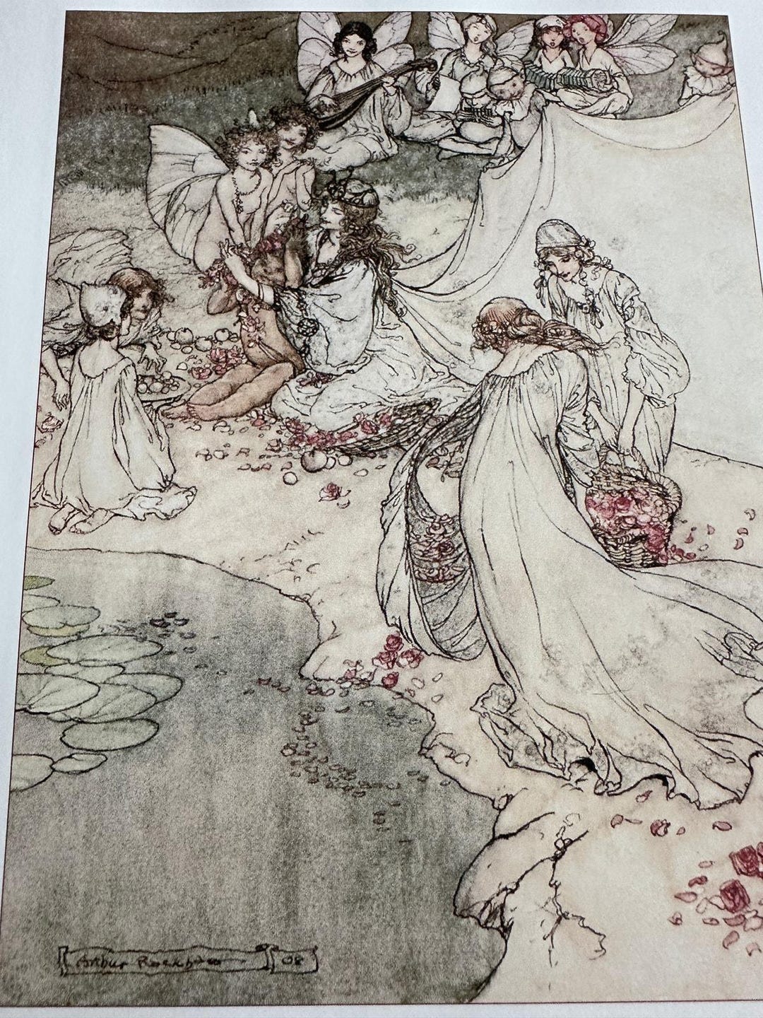 Arthur Rackham A Midsummer Night's Dream Illustration 8x11 Art Print ...