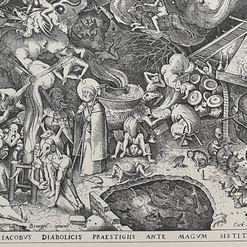 Pieter Bruegel, Saint James and the Magician Hermogenes, Engraving