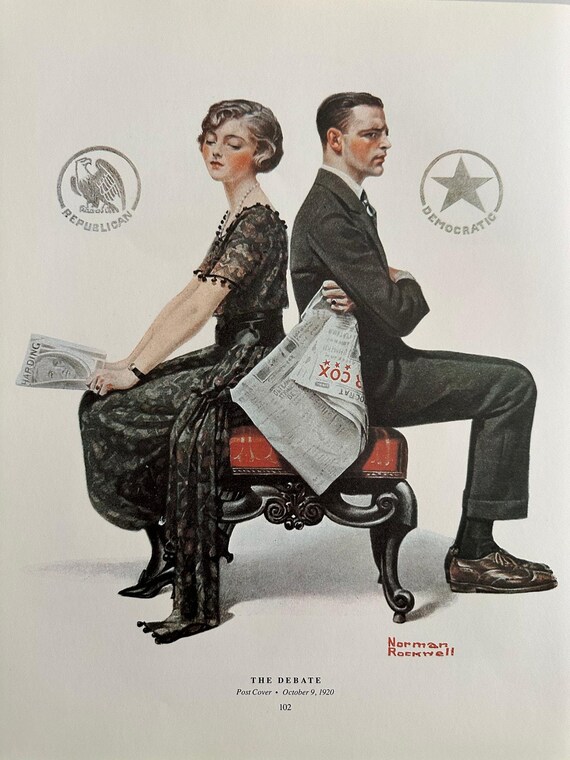The Debate, Politics, Cave of Winds, Circus, Kids Norman Rockwell