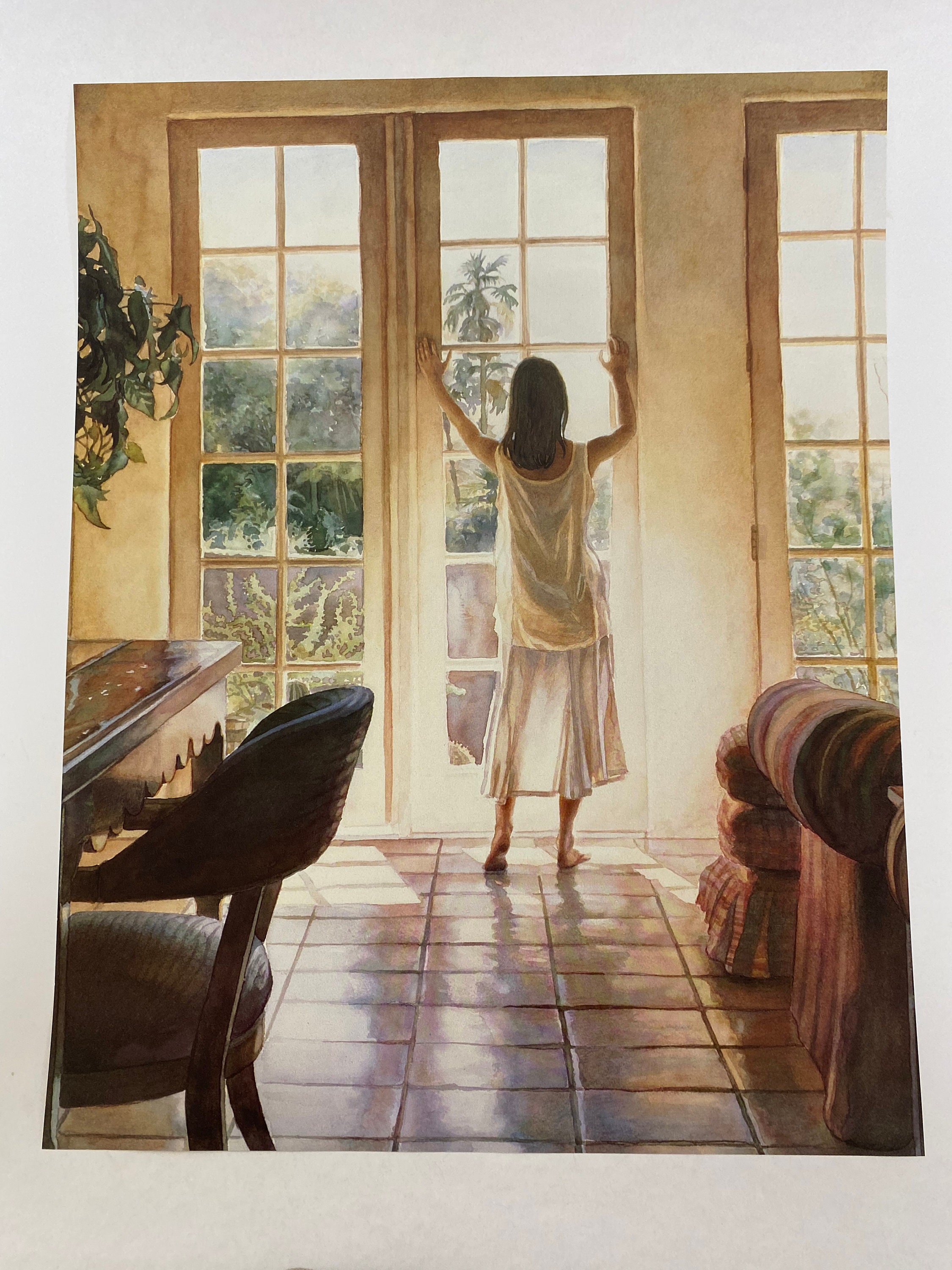 The Art of Steve Hanks　スティーブ・ハンクス Steve Hanks, Woman, Along the Shore, Sun, Sea, Window, Poster