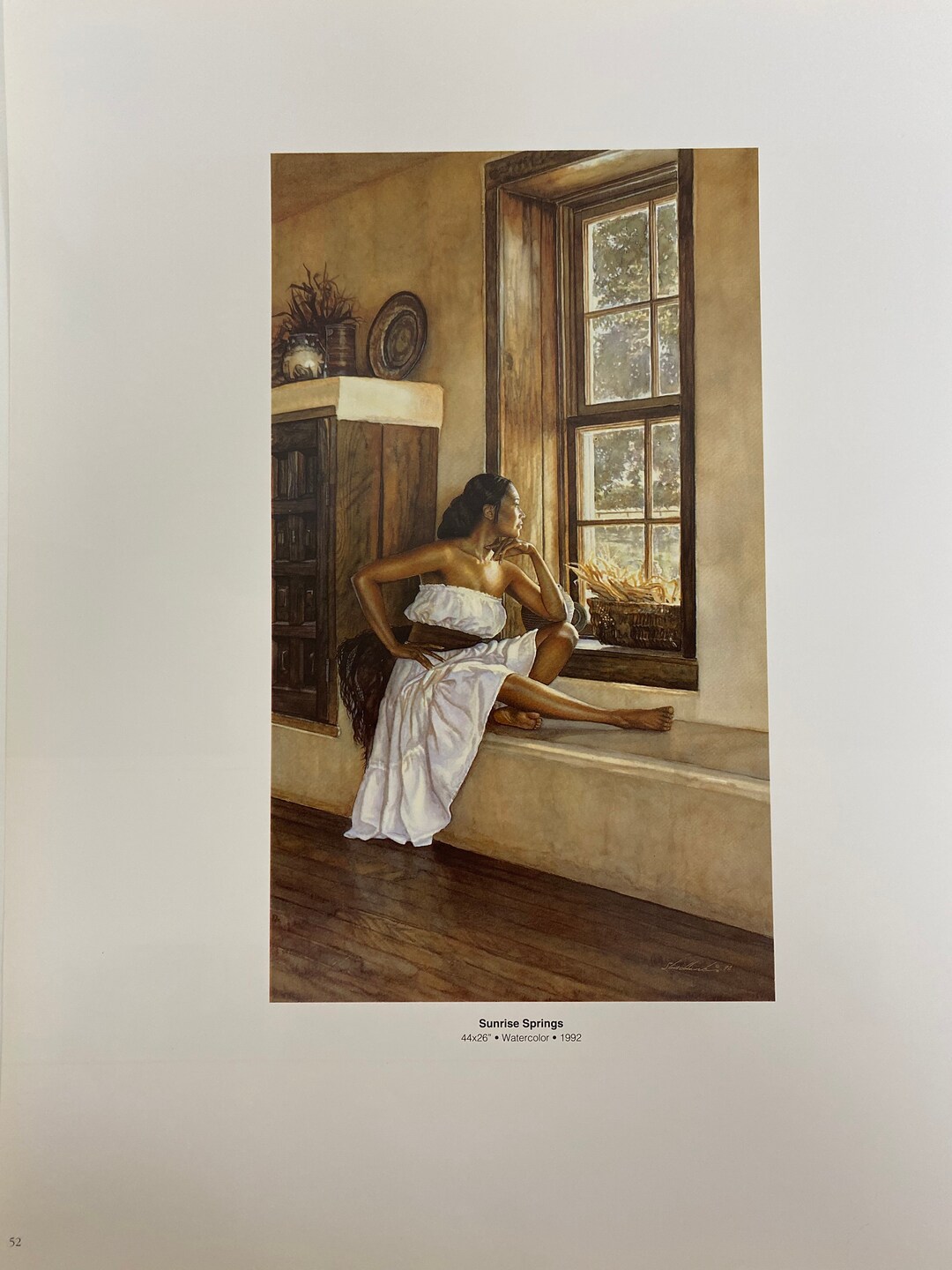 Steve Hanks, Woman, Window, Sunrise Springs, Catching the Sun