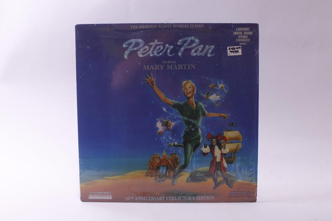 Peter Pan, Laserdisc, Mary Martin, 30th Anniversary, 1990, Film
