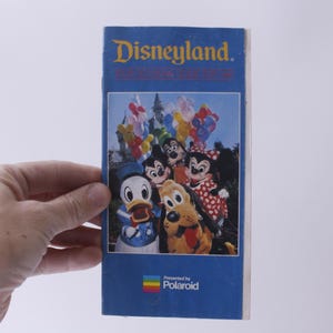 Disneyland, 1981 Souvenir Guide, Map, Presented by Polaroid, Collectible, Vintage, Theme Park, Memorabilia, ~ 241118-SSC M-11-07