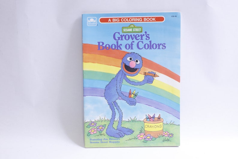 Grover's Book of Colors, Coloring Book, Sesame Street, Uncolored ...