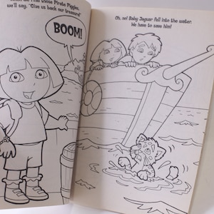 Dora the Explorer, Treasure Hunt, Coloring Book, Nick Jr, Child Reading ...