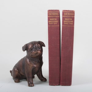 Martin Chuzzlewit, Part 1 & Part 2, Charles Dickens, Prose, Classics, Hardcover, Collection, Vintage, Nostalgia ~20-18-626