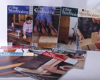 Fine WoodWorking, Magazine, Set of 9 Issues, 1991-1993, Illustrated, Guides, Insights, Craft, Collection, ~ 240803-WH 742