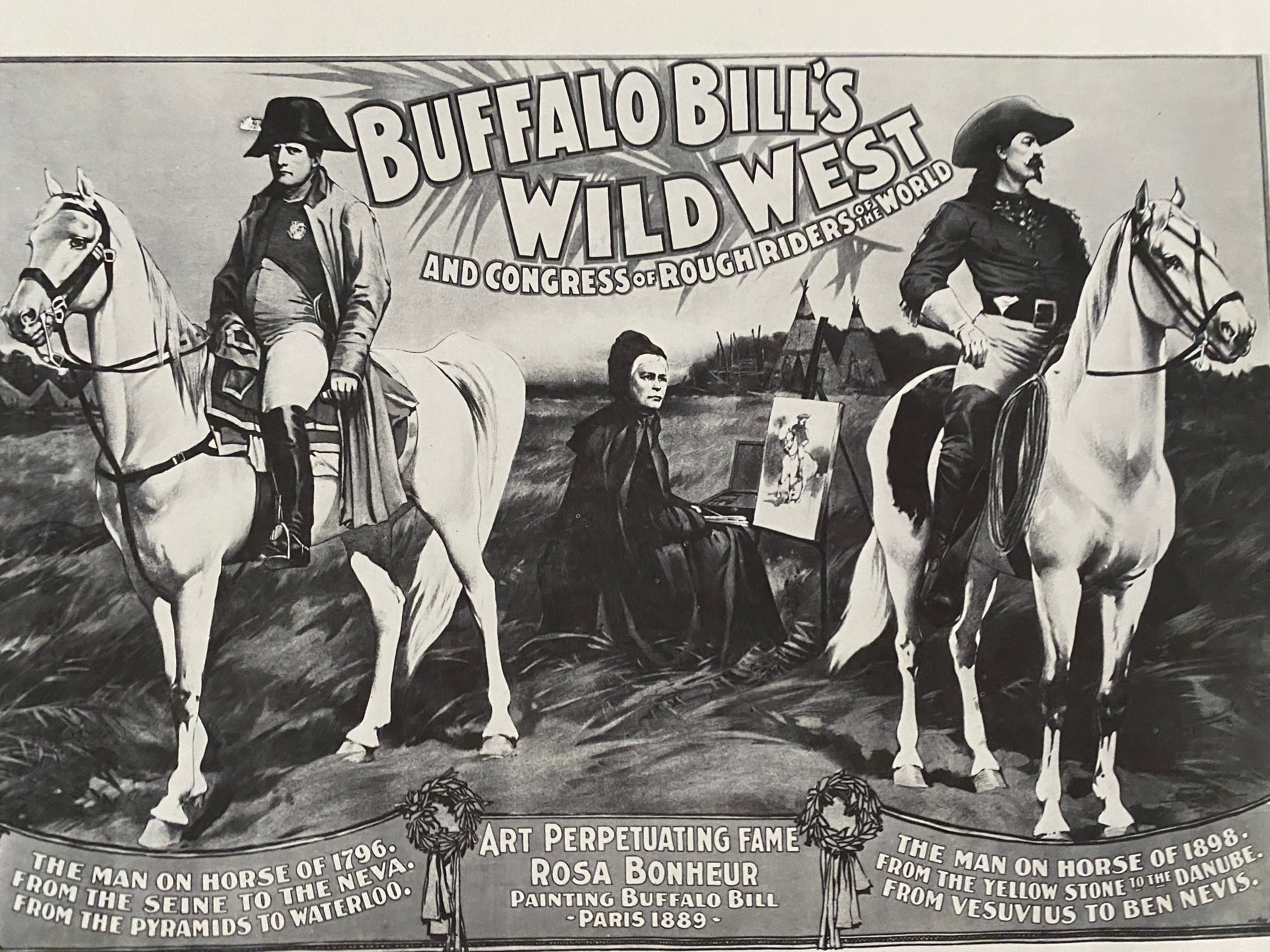 Buffalo Bill's Wild West, Annie Oakley, Circus, Poster, Double