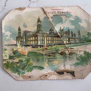 Voegeli Shoe Co.,Trade Card, Main Street, Used, 1800, Postkarte, Bild, 3 1/2 ", gestempelt, Vintage, Farbe, Sammlerstück, -221118-EB-28060 416