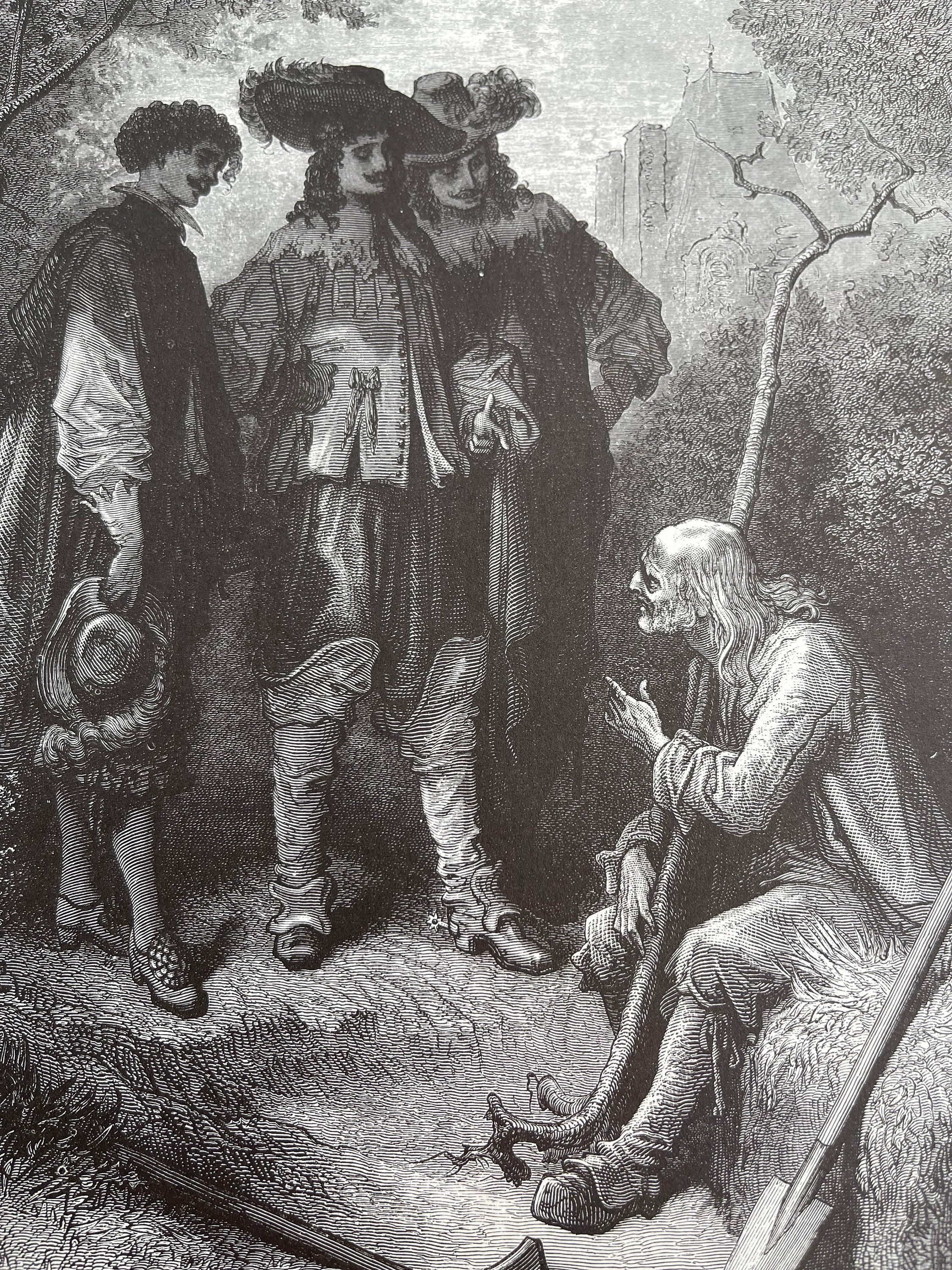 Gustave Dore, the Old Man and the Three Young Men, Graphics