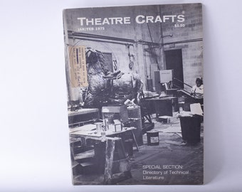 Theatre Crafts, Magazine, January February 1975, Illustrated, Projects, Ideas, Guide, Vintage, ~ 240215-WH 829