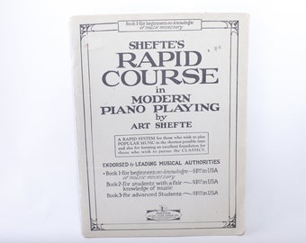 Rapid Course in Modern Piano Playing, Art Shefte, Book 1, for Beginners, Forster Music Publisher, Paperback, ~ 240129-WH 789