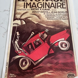 Paul Colin, Le Voyage Imaginaire, Grand Guignol, La Main De Singe, plakat, dwustronny, strona książki, druk, 16 x 10 1/2 ", sztuka, ~ 20-02-38