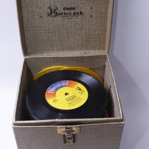 Vinyl Records, Collection, Platter-pak, Record Case, Sesame Street, Disneyland, Golden Records, Mercury, Vintage, Photo Prop, ~ 20-01-981