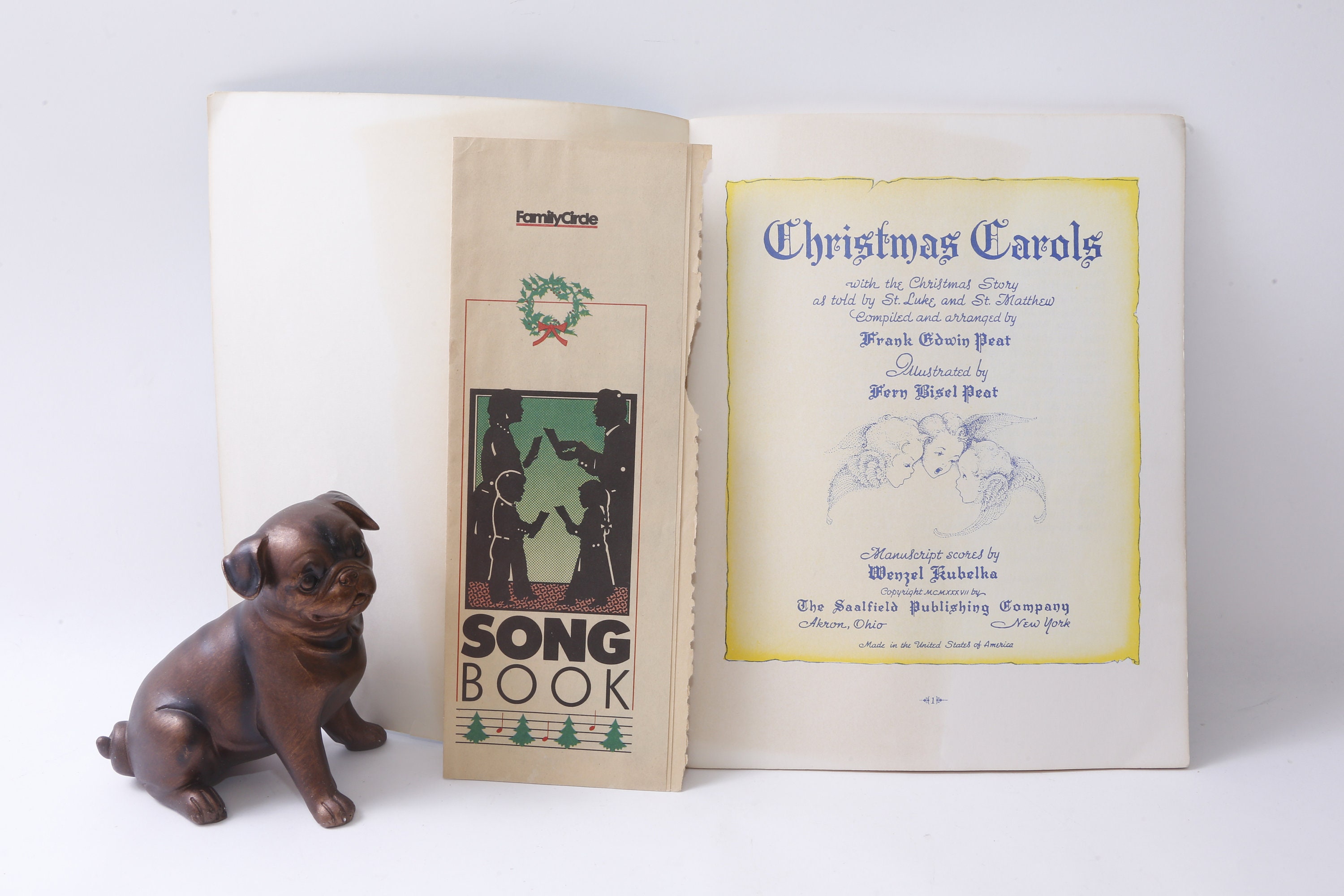 Christmas Carols Songbook Musical Notes Music Sheets - Etsy