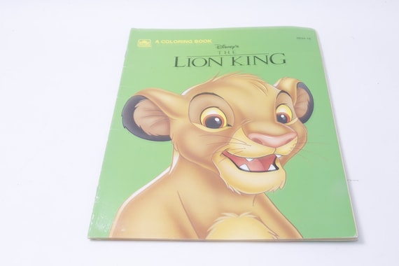 Disney the Lion King Golden Coloring Book 1994 Vintage | Etsy