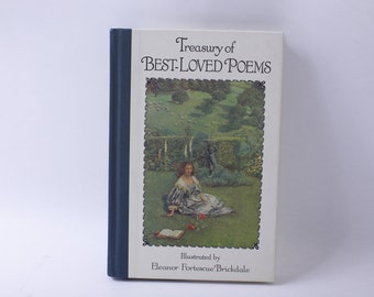 Treasury of Best-Loved Poems, Illustrated by Eleanor Fortescue Brickdale, 1992, Random House, Poetry, Classics, ~ 240112-WH 651