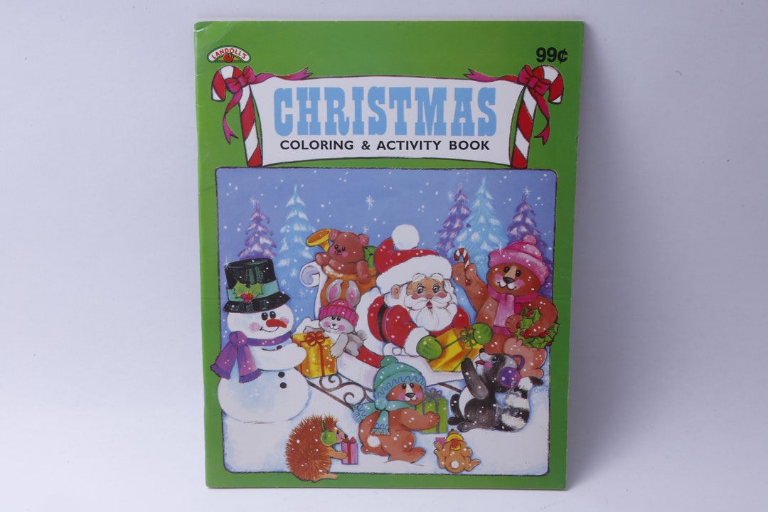 Christmas, Coloring and Activity Book, Landolls's, Holiday, Softcover ...