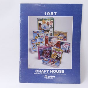 Vintage TOy Catalog Craft House, Avalon Division, 1987, Softcover, Illustrated, Craft, Hobby, Children, Vintage, Collectible, ~20-01-198