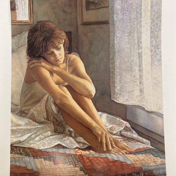 Steve Hanks, Woman, San Francisco Academy of Ballet, Poster, Double-Sided, Painting, Watercolor, Book Page, Print, Art, Vintage, ~20-05-166