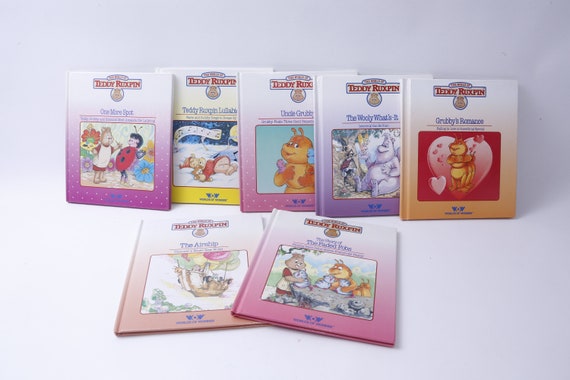 Il mondo di Teddy Ruxpin, Worlds Of Wonder, Set di libri, Set di 7 libri,  Vintage, Libro illustrato, Lettura per bambini, Biblioteca materna, M-07-04  -  Italia