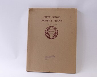 Fifty Songs, Robert Franz, For Low Voice, The Musicians Library, Sheet Music, Singing, Paperback, ~ 240603-WH 949