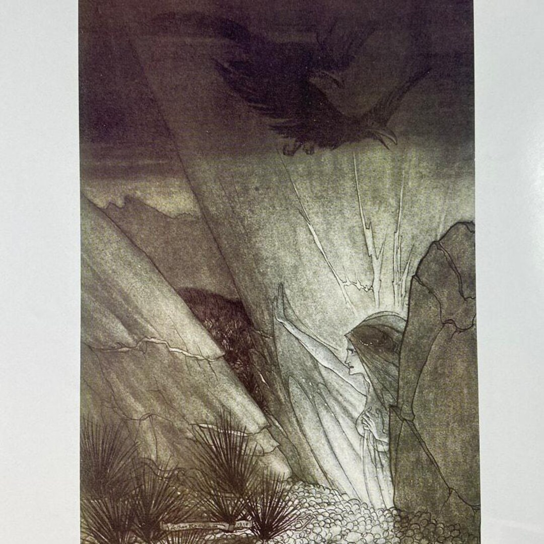 Arthur Rackham, Rhinegold, Giants and Treasure, Print, Drawing ...