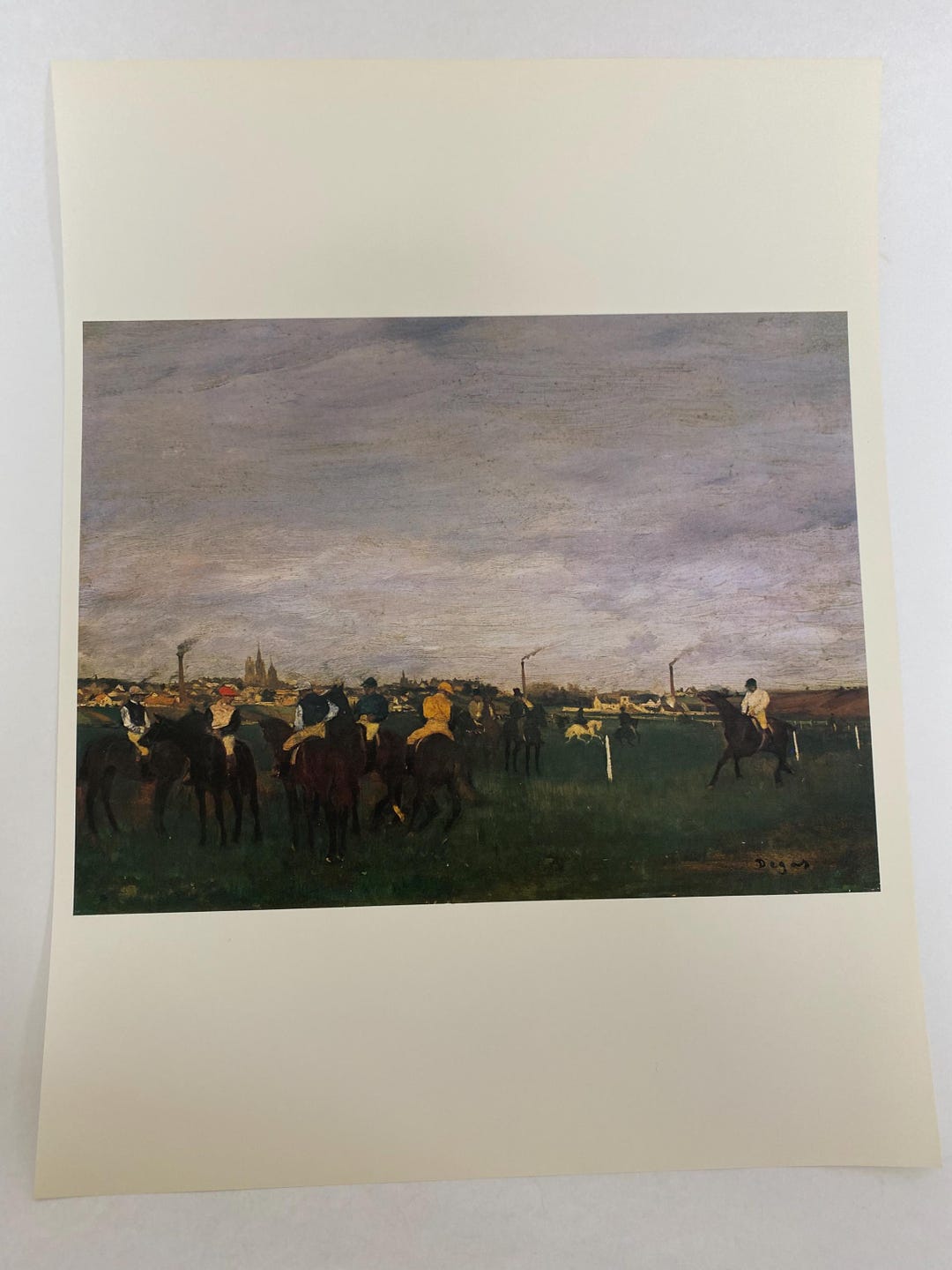 Edgar Degas, the Races, Horses, Print, Book Page, Painting ...