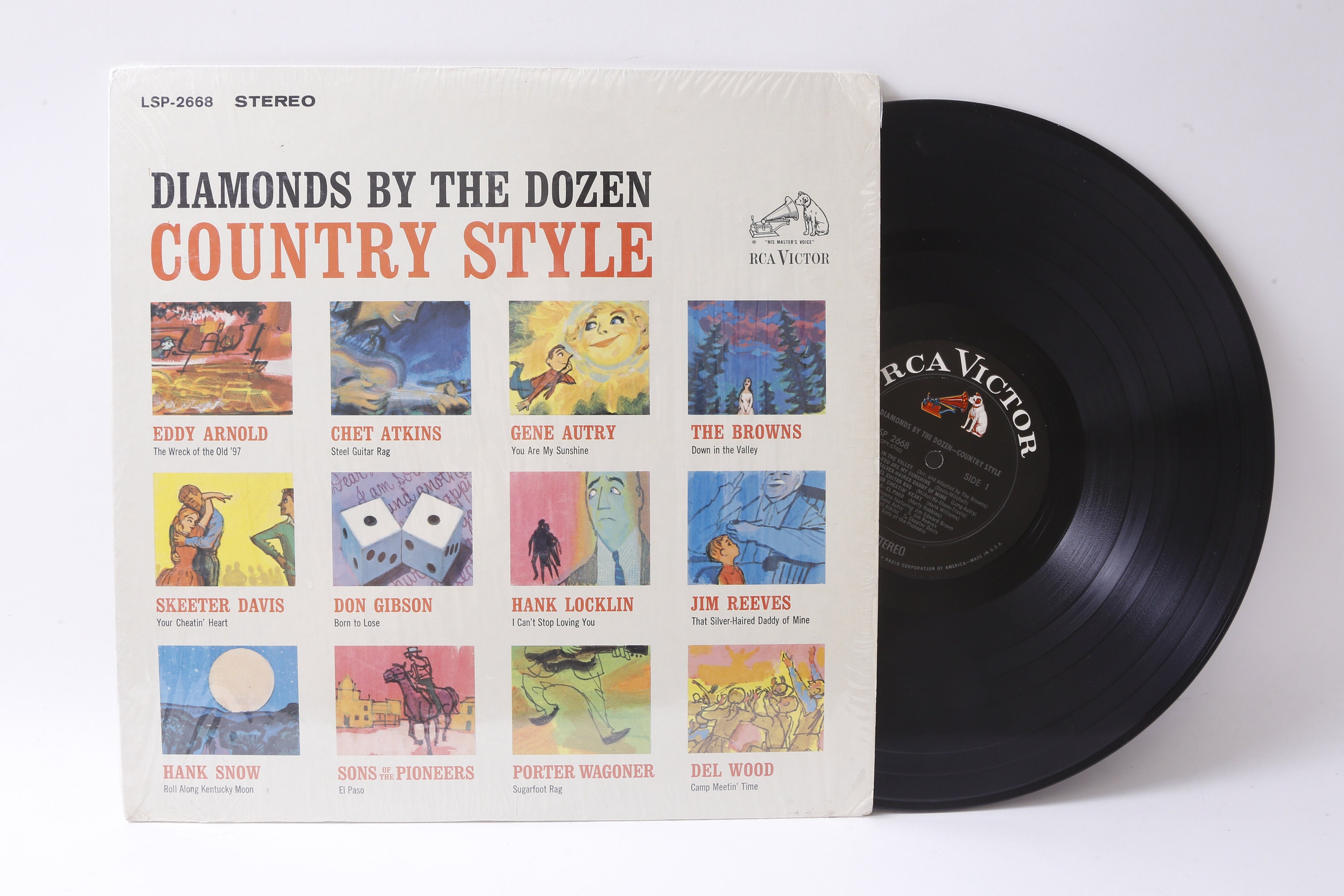 Diamonds by the Dozen Country Style, RCA Victor, Vinyl, Vintage