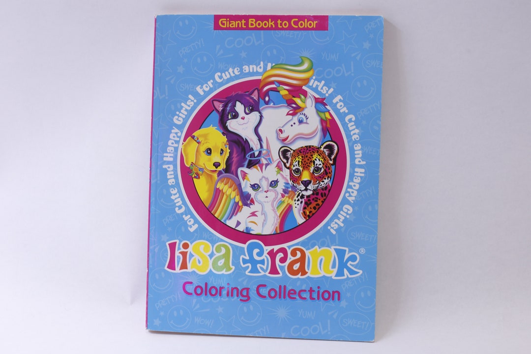 Lisa Frank Coloring Collection, Giant Book to Color, Cute Animals ...
