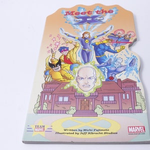 Marvel, Meet the X Men, Michi Fujimoto, Jeff Albrecht Studios, Shape Book, Cardboard Pages, Picture Book, Child Reading, Comics, ~ M-15-01