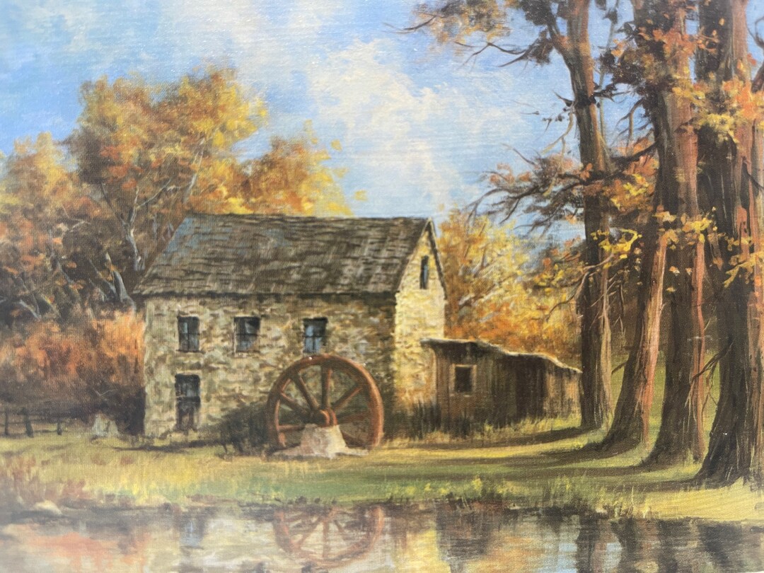 lee-k-parkinson-american-gothic-house-mill-river-painting-picture