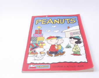 Peanuts, Coloring & Activity Book, Snoopy, Vintage, Picture Book, Child Reading, Nursery Library, ~ 20-01-424