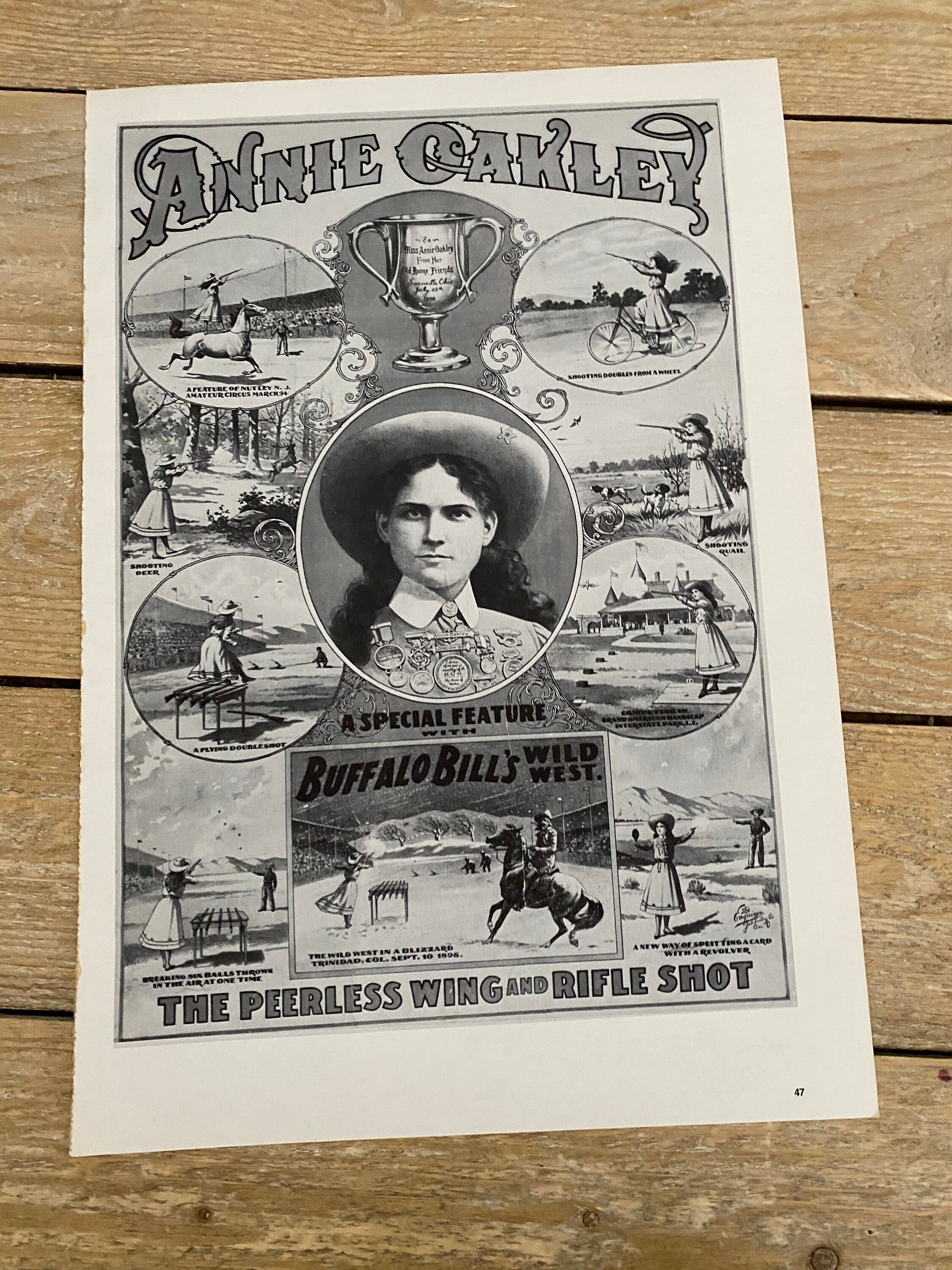 Buffalo Bill's Wild West, Annie Oakley, Circus, Poster, Double