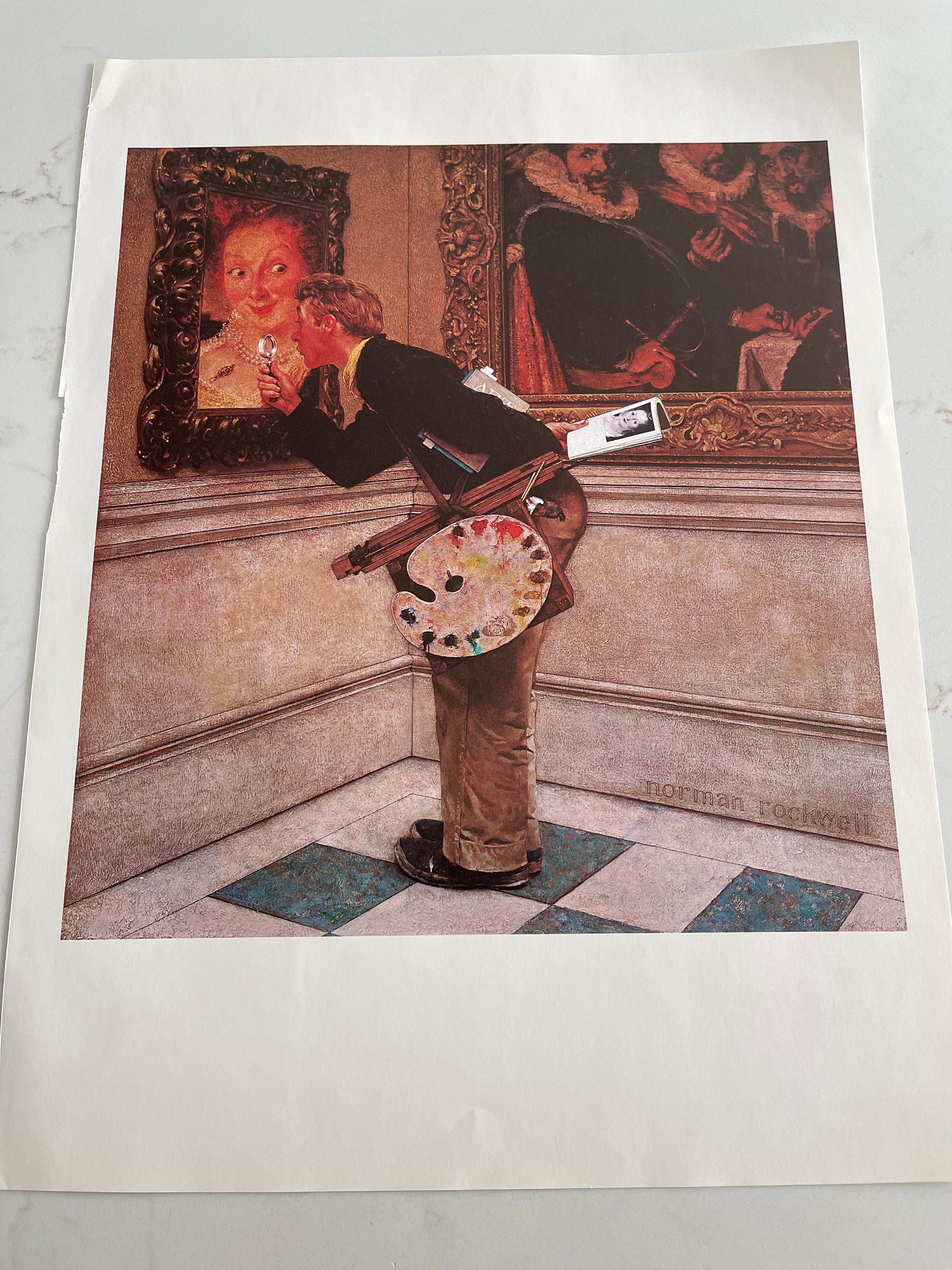 ノーマンロックウェル ポスター 額装 アート 絵画 リトグラフ