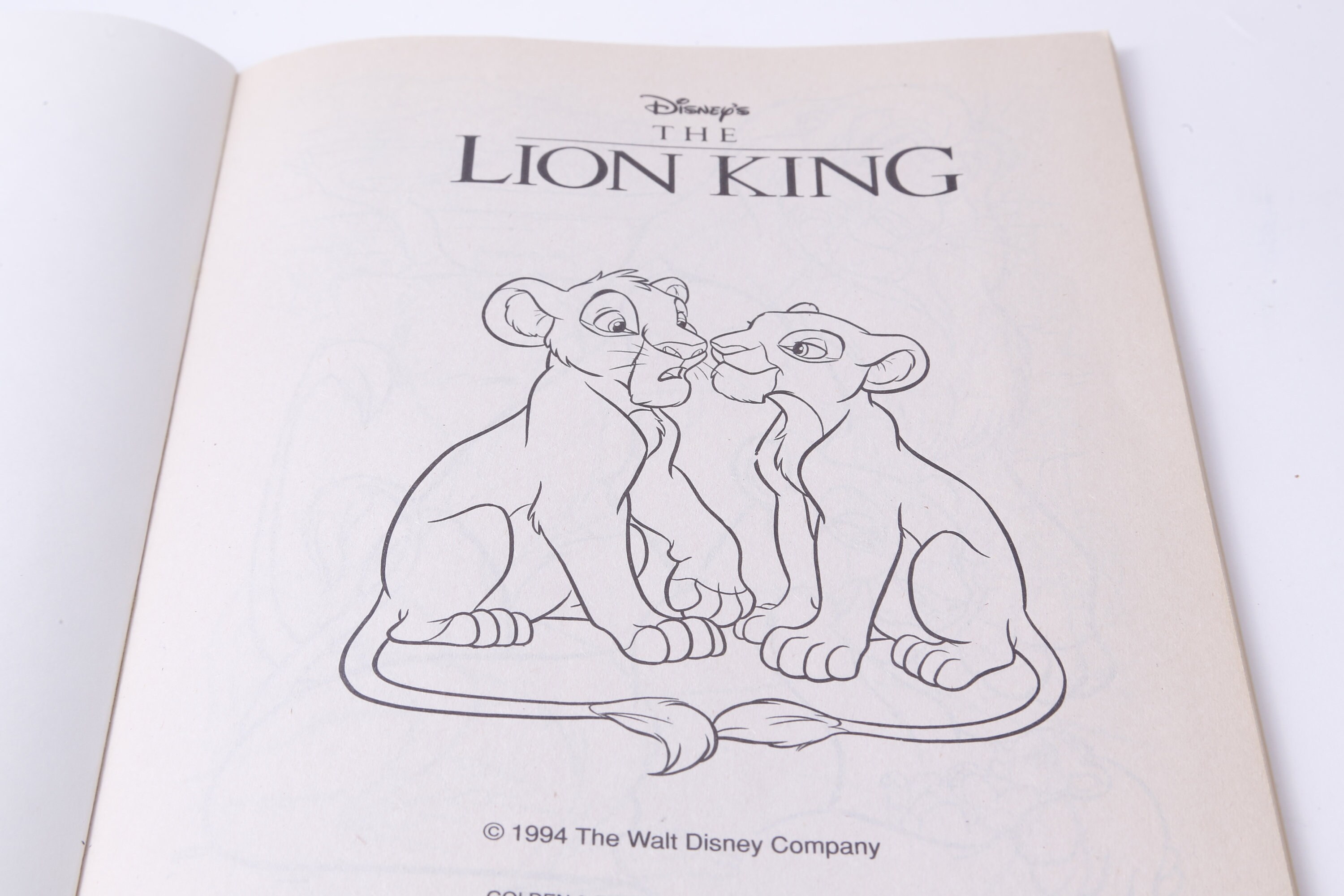Disney the Lion King Big Coloring Book Golden Book Cartoon - Etsy